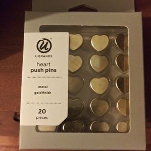 ✨SALE✨ Gilded Golden Heart Pushpins